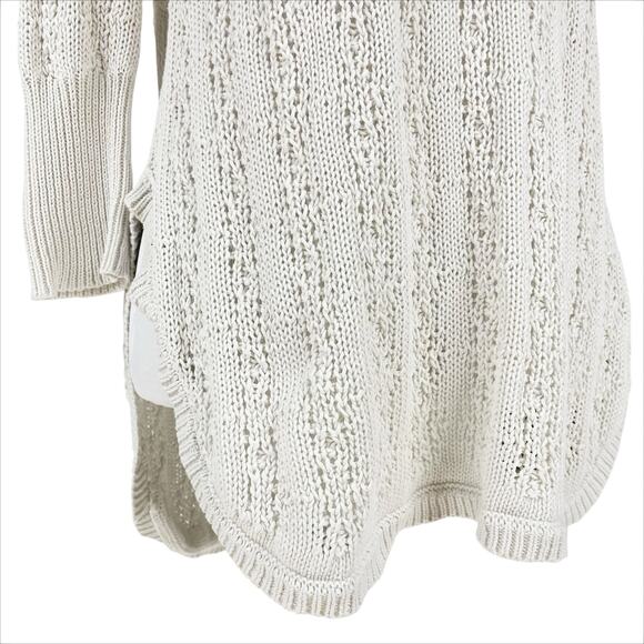 ANTHROPOLOGIE SPARROW "Collected" Pullover Open Knit Ivory White Sweater Size XS - Picture 4 of 8